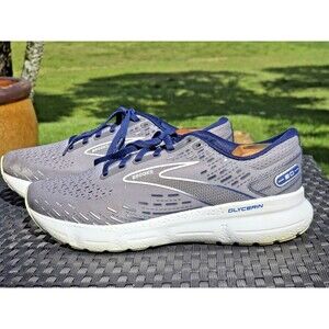 Brooks Glycerin 20 Men's 9.5 D Alloy Blue Running Shoes Cushion Trainer